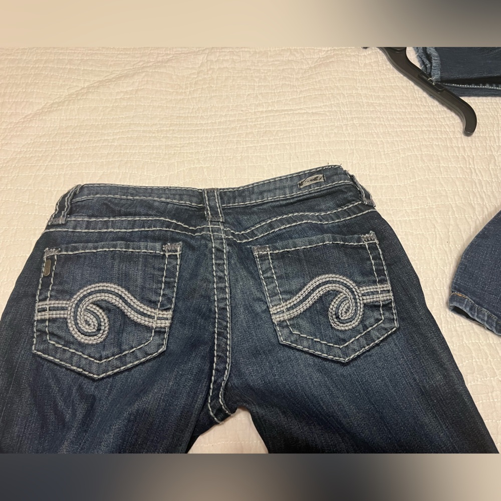 See Thru Soul Most Wanted Dark Blue Straight Leg Jeans Size 26